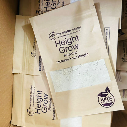 Natural Height Grow Powder (3–5) Inch Growth - Herbal, Safe, and Clinically Tested (100g)