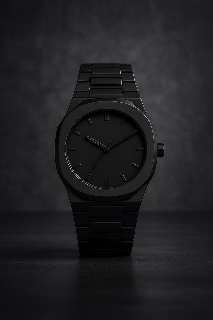 Full BLACK ARABIC AURA Quartz Watch
